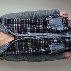 Anthro wool hooded cardigan